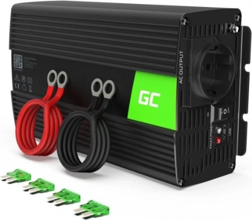 Omvormer 12V/230V 1000W/2000W zuivere sinus