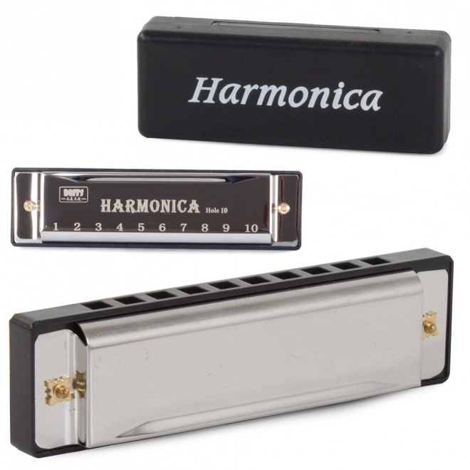 Metallmundharmonika C-Dur mit Etui