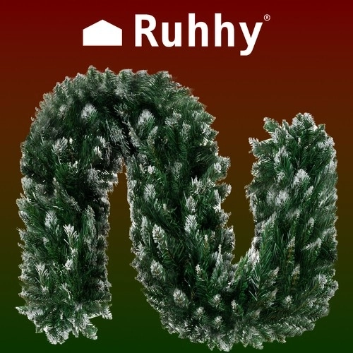 Kerstguirlande / decoratie 2,7 m HQ Ruhhy 22326