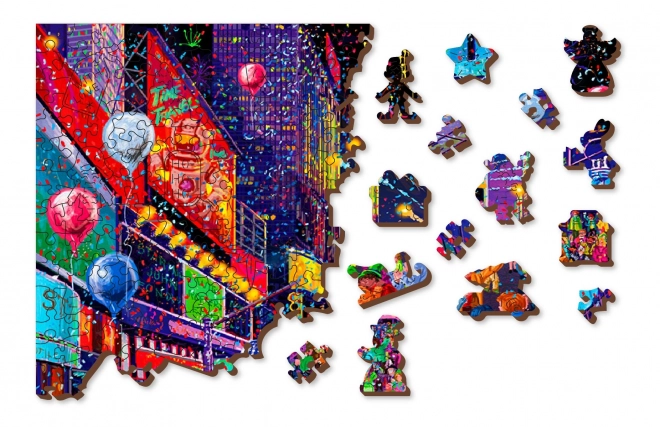 Houten Stad Houten Puzzel Nieuwjaar 2-in-1, 505 stukjes EKO