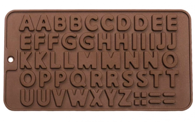 Siliconen mal voor chocoladeletters