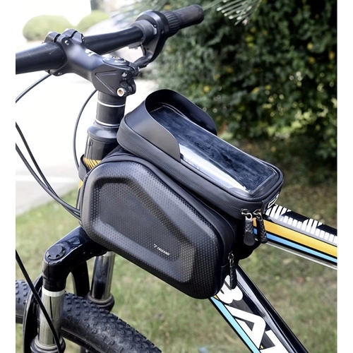 Cycling Bag for Phone with Waterproof Case and Sunshade