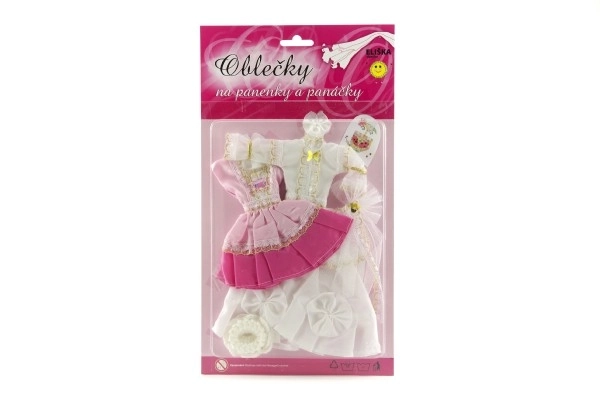 Kleding met accessoires voor poppen 2 stuks