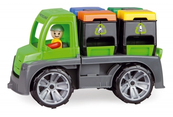 Auto Truxx auto met containers en figuur van plastic 28cm in doos 39x16x22cm 24m+