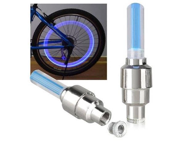 Verlichte ventieldoppen voor fietsen - set van 2 stuks