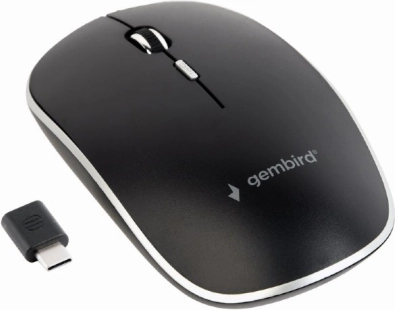 Wireless optical mouse with USB-C receiver