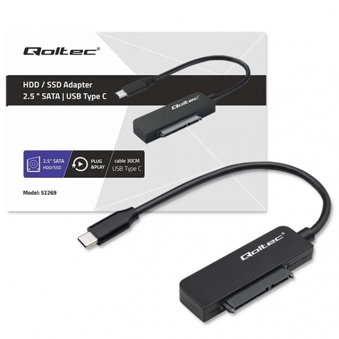 Adaptateur SATA | Adaptateur SSD HDD 2,5" | Super vitesse 5Gb/s | 2TB – USB-C