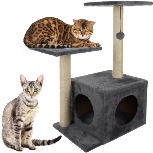 Krabpaal voor katten Purlov 71cm, grijs