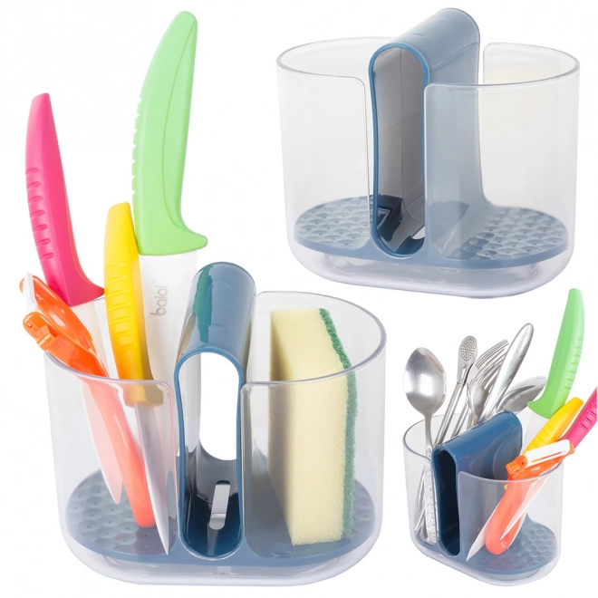 Keukenorganizer voor bestek met afdruiprek