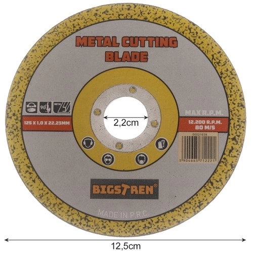 Schijf voor het snijden van metalen - 50 stks. Bigstren 21639