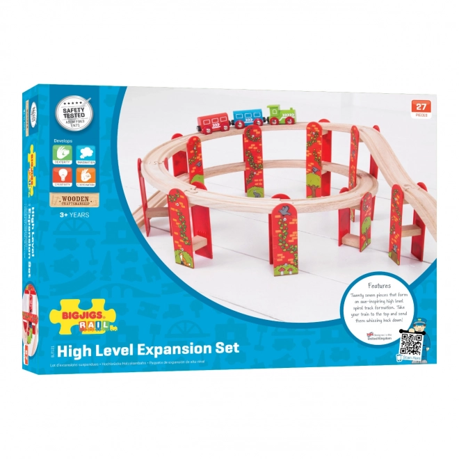 Bigjigs Rail meerlagige houten treinset