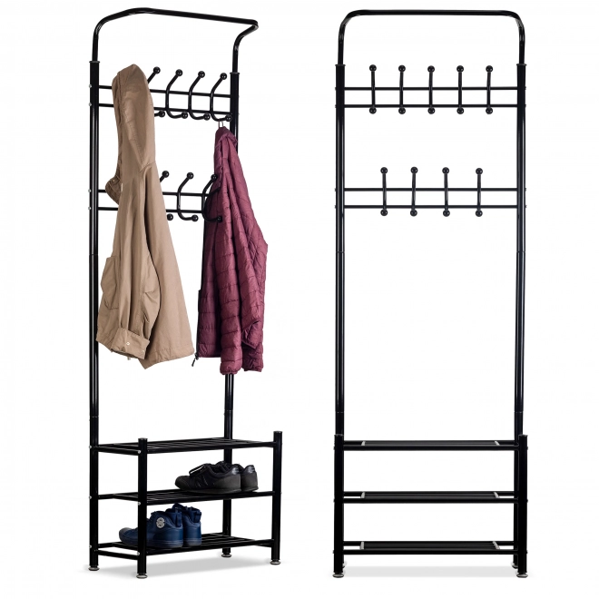 Kapstok voor kleding + kastje, schap, schoenenrek ModernHome