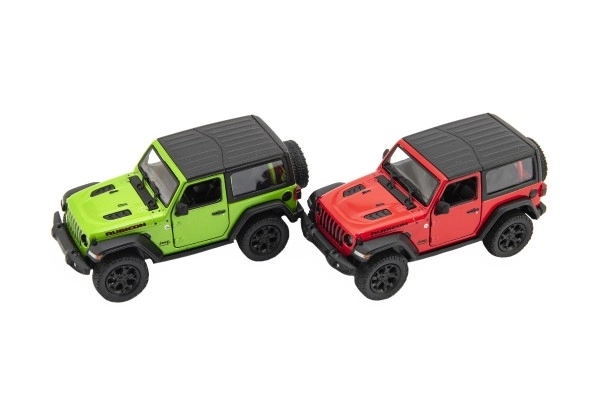 Metalenauto Kinsmart Jeep Wrangler 2018 met retourtrek, 12,5cm