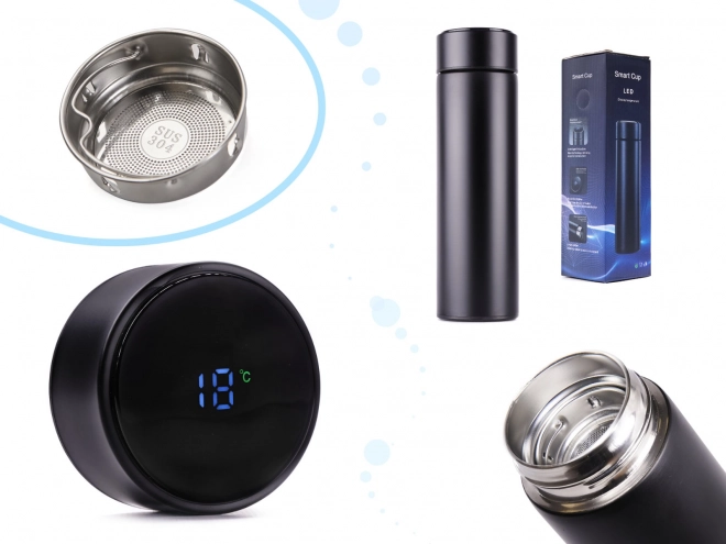 Smart LED Thermal Mug 500ml Black