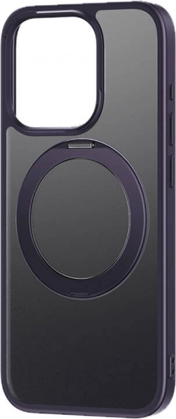 Protective Case with Stand Baseus SkyRing 360° for iPhone 14 Pro with Tempered Glass and Cleaning Set (Purple)