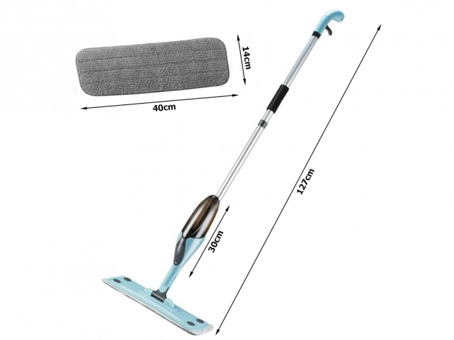 Opvouwbare mop met sproeier en 3x microvezel