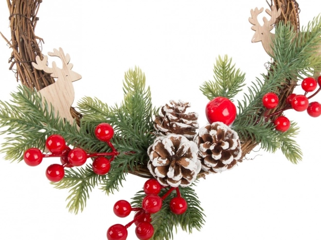 Weihnachtliche Dekorative Girlande mit Verzierungen