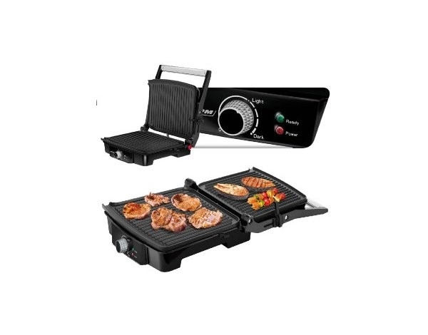 Elektrische grill met roestvrijstaal