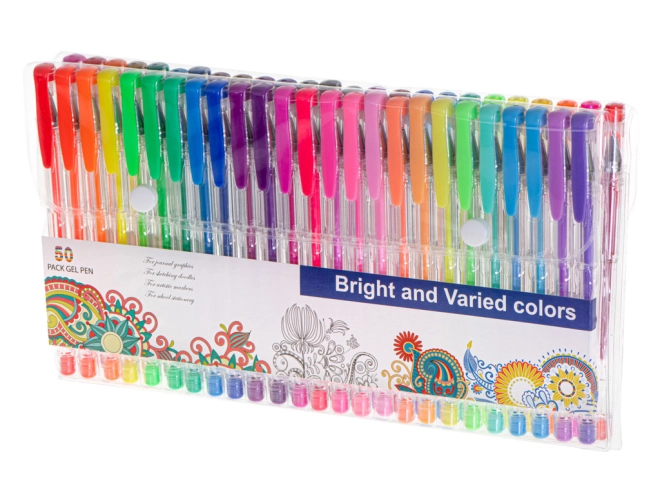 Wide palette of 50 colors