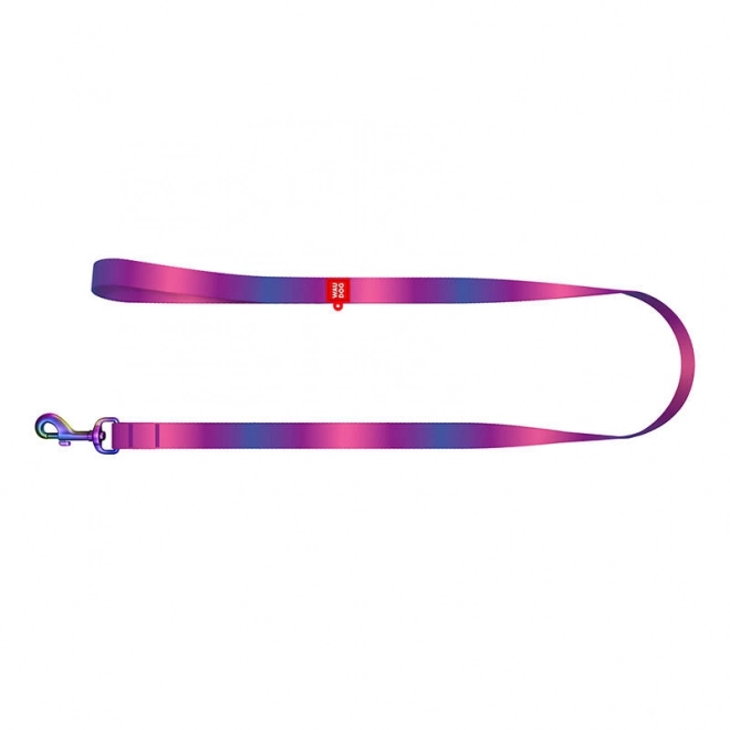Hondenriem WAUDOG gradient nylon, 15 mm breed, 122 cm lang, paars