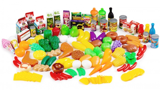 Plastic fruit en groente voor de keuken 120 stuks