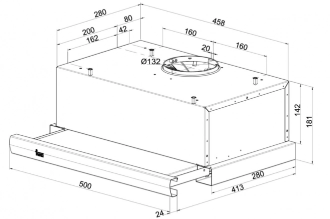 Telescopic gutter TL1-52