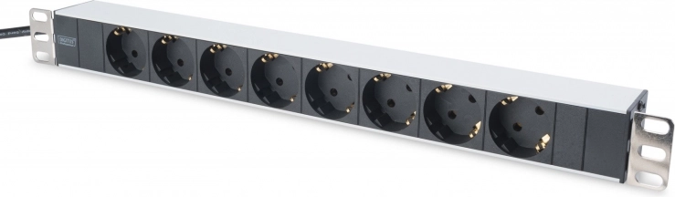 DIGITUS-stekkerdoos voor 19" rack met 8 stopcontacten