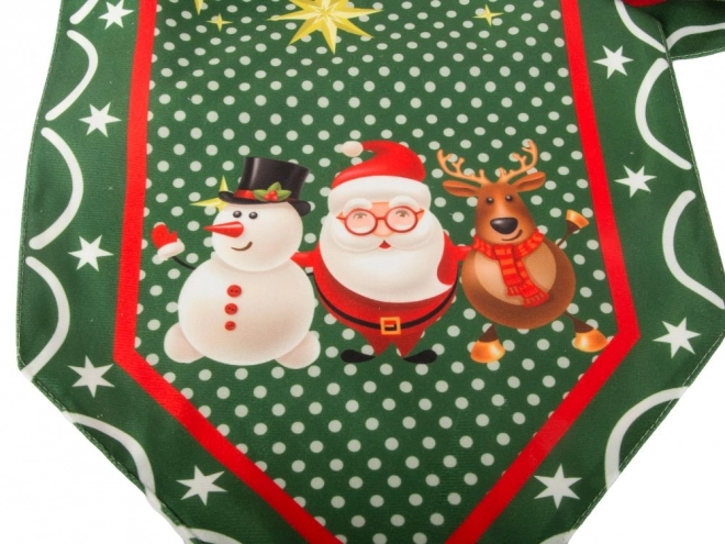 Kersttafelkleed groen 205x35 cm