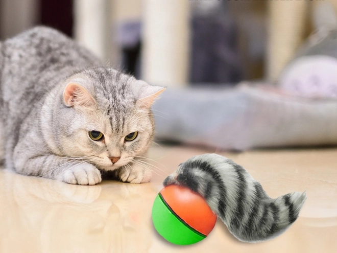 Ontsnappingsspeeltje voor katten en honden met bal en fret