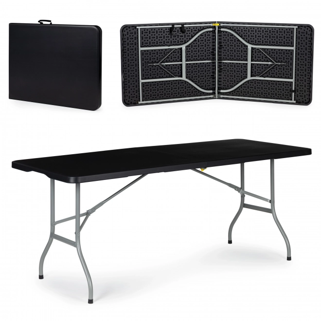 Folding Catering Garden Table 180 cm - Black
