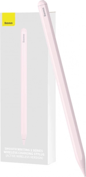 Stylet de charge sans fil Baseus Smooth Writing pour téléphone/tablette (rose)