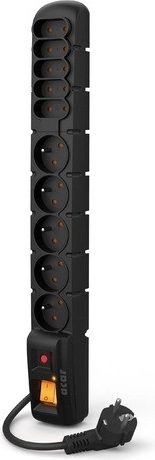 Stekkerdoos S10 3M zwart 10 stopcontacten