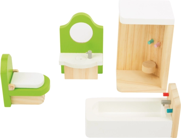 Small foot dollhouse furniture – bathroom for dolls