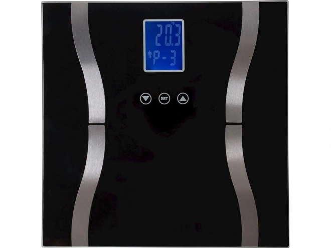 Balance de salle de bain en verre analytique 180kg avec écran LCD
