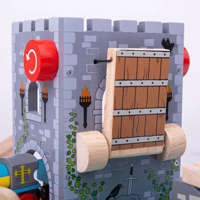 Functional drawbridge with winch