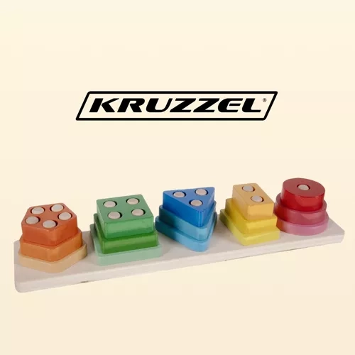 Kruzzel houten sorteerpuzzel 22492