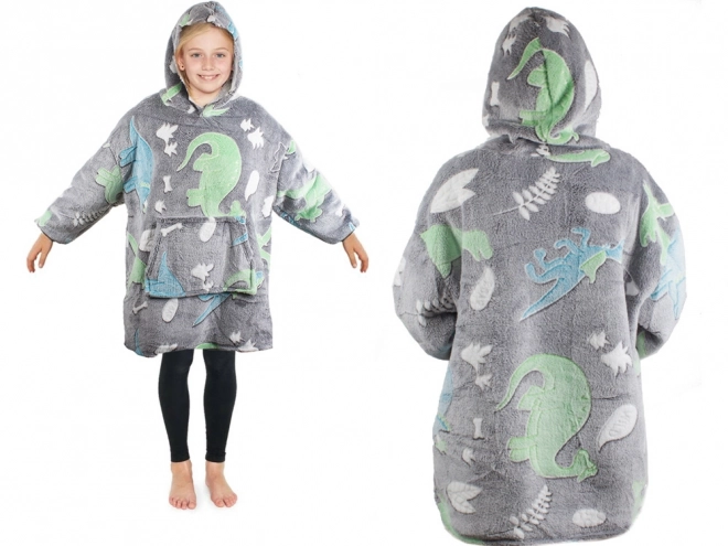 Lichtgevende sweatshirt met dinosaurussen voor kinderen
