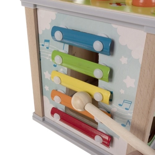 Houten educatieve kubus 5-in-1 voor kinderen