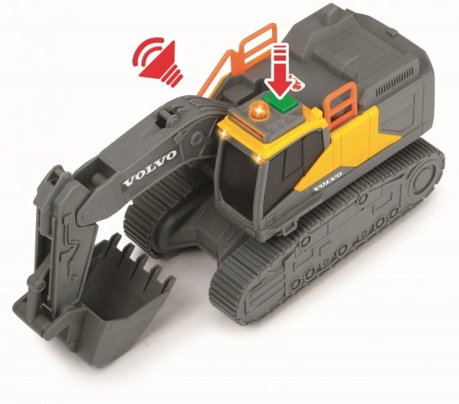 Volvo graafmachine met licht- en geluideffecten