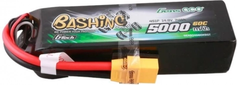 Gens Ace G‑Tech LiPo‑batterij 5000 mAh 14,8 V 4S 60C met XT90‑connector – Bashing Series