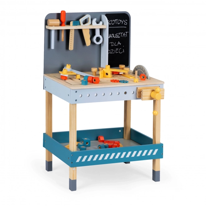 Houten werkbank met gereedschap voor kinderen van ECOTOYS
