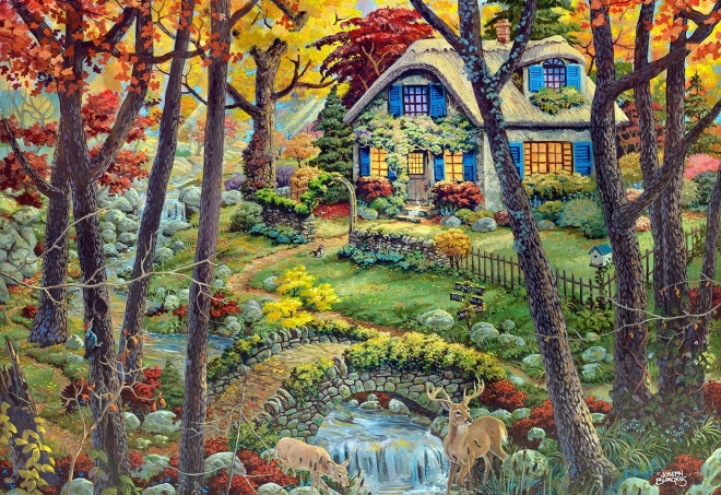 Puzzle en bois Chalet en forêt de WOODEN CITY