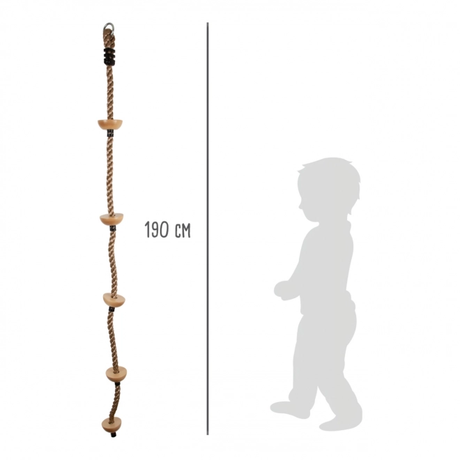 Kinder klimtouw met houten treden