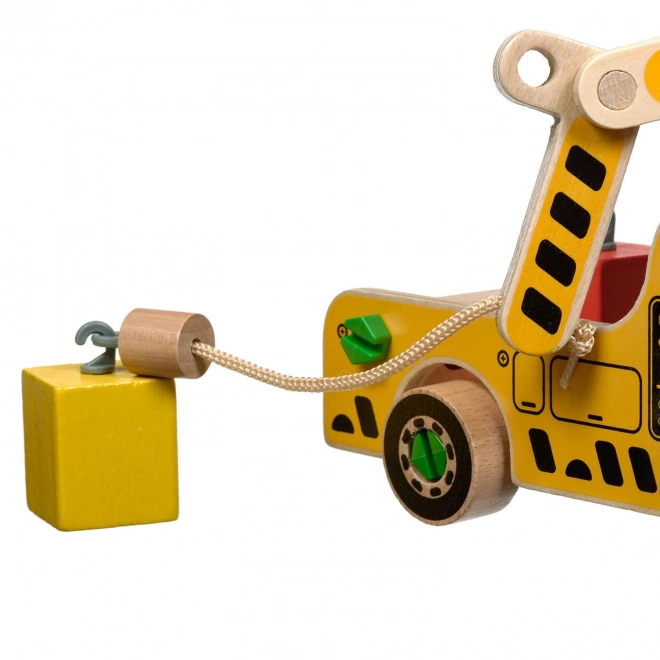 Houten autokraan - constructieset Lucy & Leo
