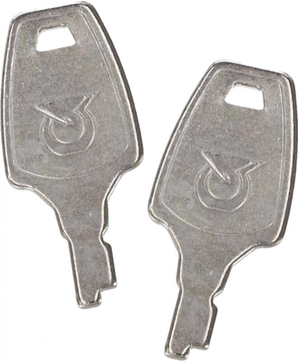 Abschließbarer Verschluss mit zwei Schlüsseln