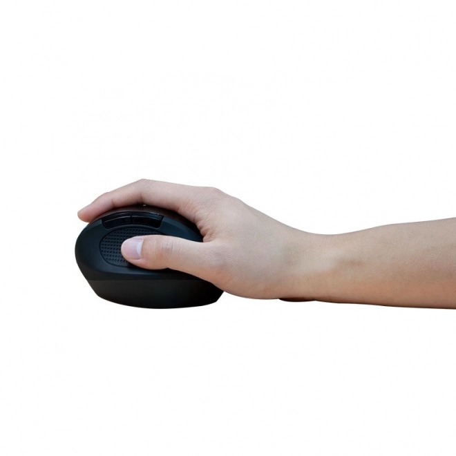 Ergonomische draadloze optische muis 2.4GHz 1600dpi zwart