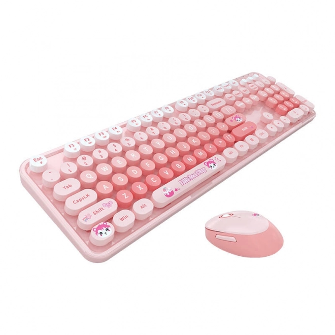 MOFII Candy Wireless Tastatur und Maus Set – Rosa