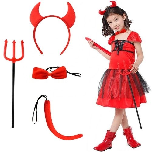 Costume de diable - ensemble 4 pièces S22140