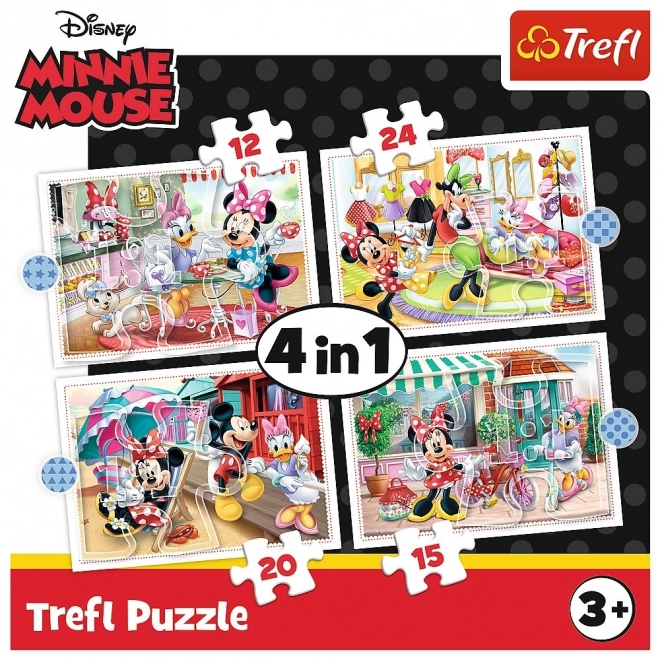 Puzzle 4in1 Minnie with Friends