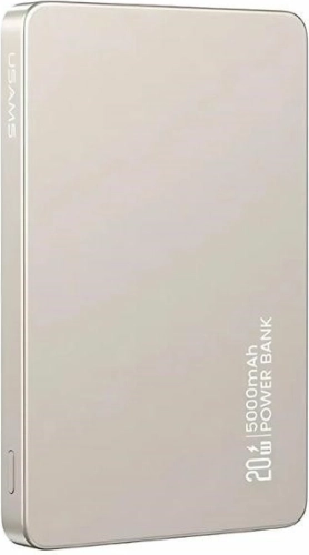 Draadloze powerbank 5000 mAh met magnetische MagSafe-bevestiging, 20W PD, titanium